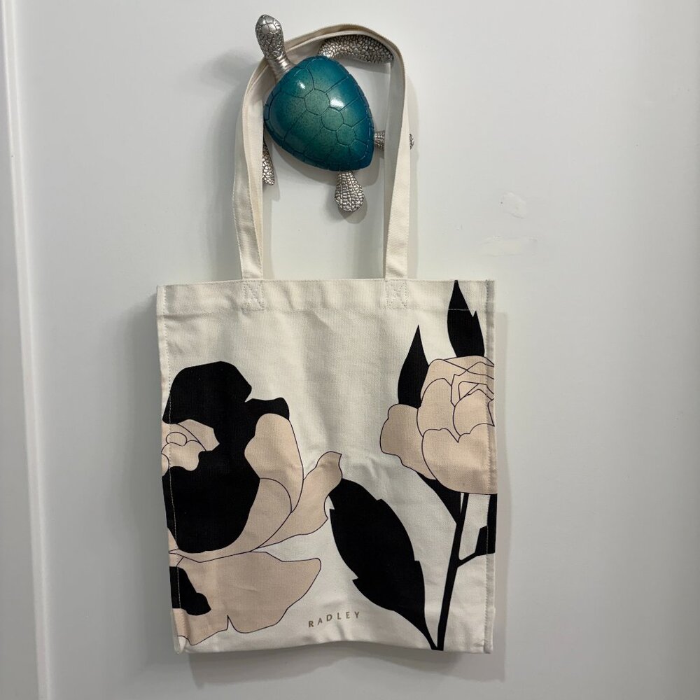 Radley London Floral Medium Canvas Tote Bag - NWOT